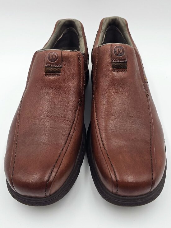 Merrell Leather Slip-On Mahogany Casual Oxford Loafer Men Size 10.5- NEW main image 11